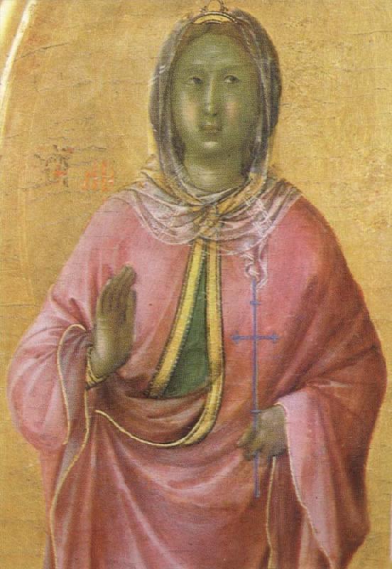 Duccio di Buoninsegna Detail of The Virgin Mary and angel predictor,Saint